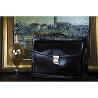 Genuine calfskin leather briefcase