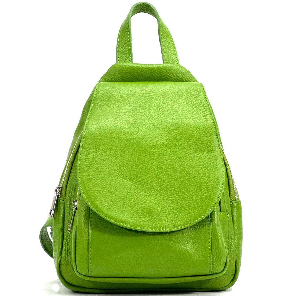 Italian Leather Backpack Purse Convertible Italian Leather Backpack/Crossbody Navy Blue main image 4