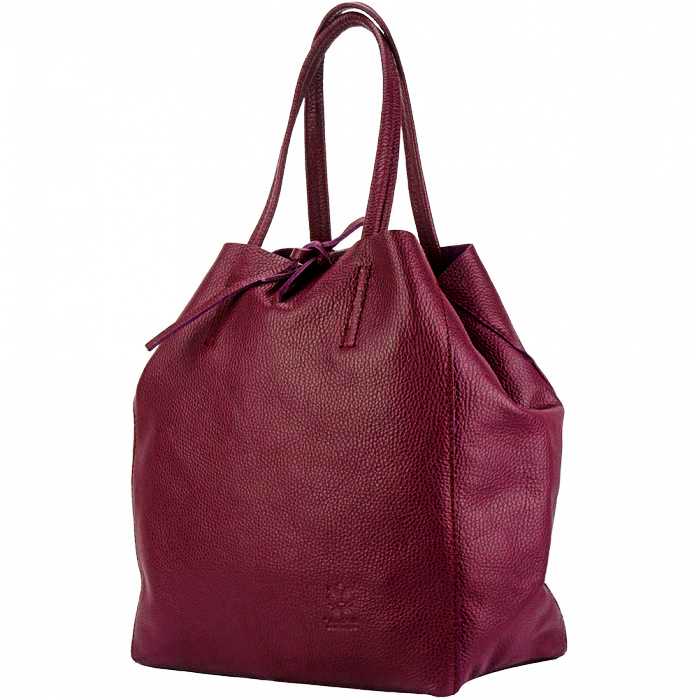 Alternative angled view of Siena bordeaux leather shoulder bag