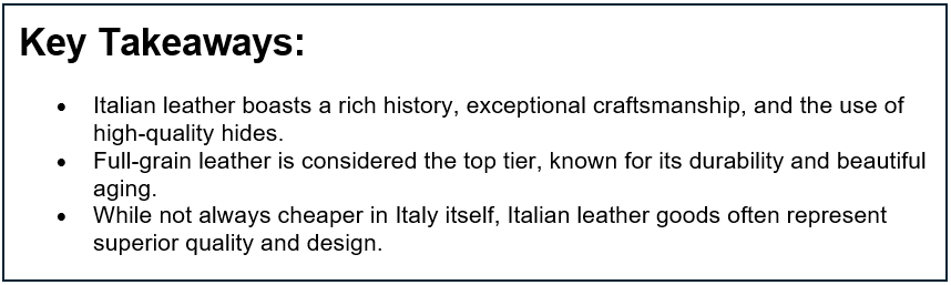Italian Leather in 2024: A Quick & Easy Guide - Leather Italiano