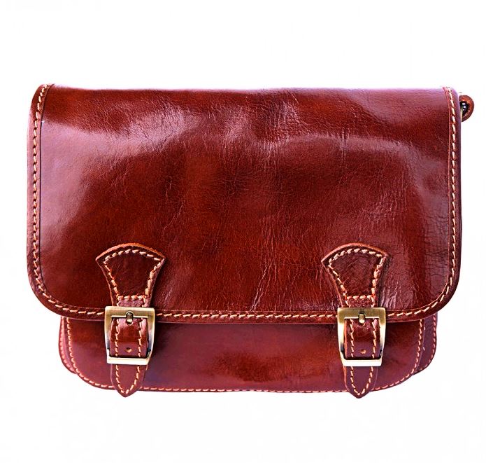 Men's Italian leather messenger bag collection from Leather Italiano.