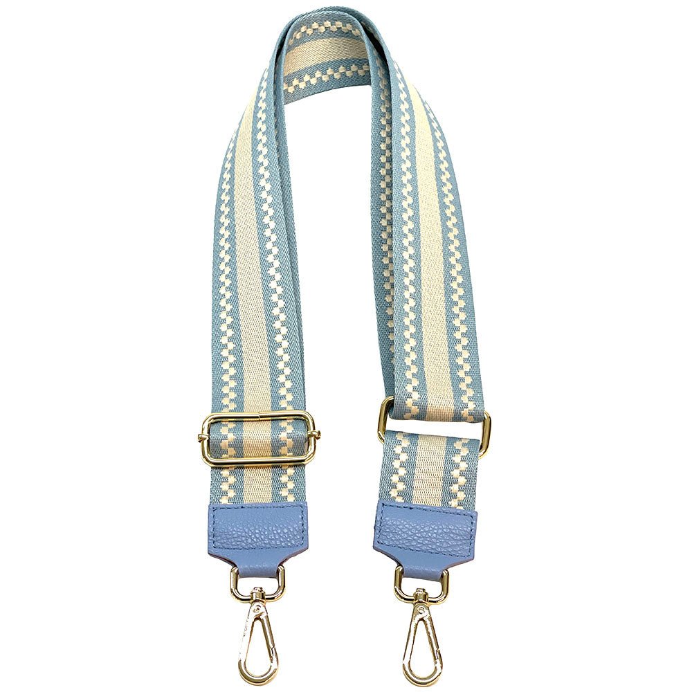 Jacquard Chenille Shoulder Strap - Leather Italiano