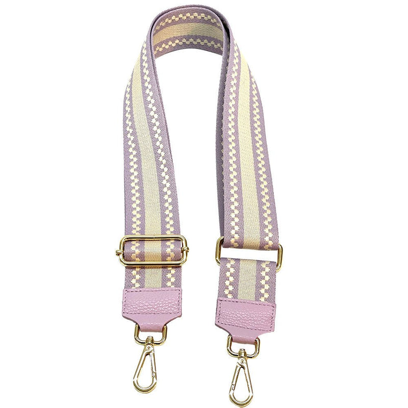 Jacquard Chenille Shoulder Strap - Leather Italiano