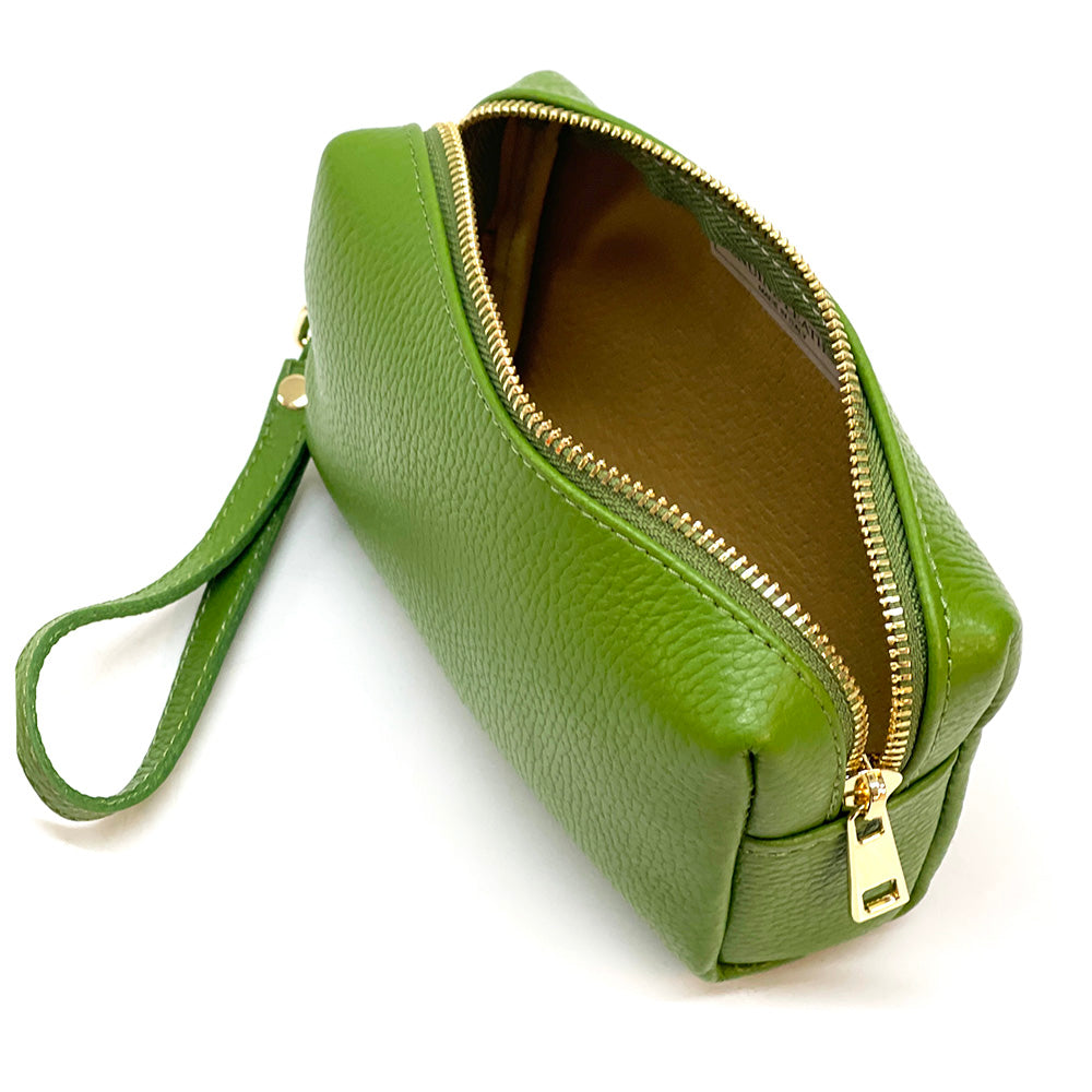 Isadora Italian Leather Wristlet – Elegant Everyday Wrist Bag for Women