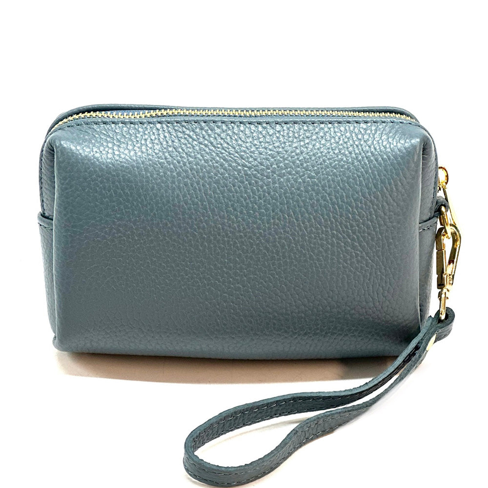 Isadora Italian Leather Wristlet – Elegant Everyday Wrist Bag for Women