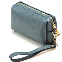 Isadora Italian Leather Wristlet – Elegant Everyday Wrist Bag for Women