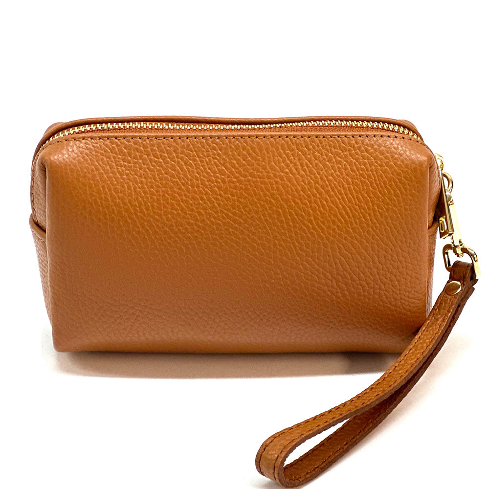 Isadora Italian Leather Wristlet – Elegant Everyday Wrist Bag for Women