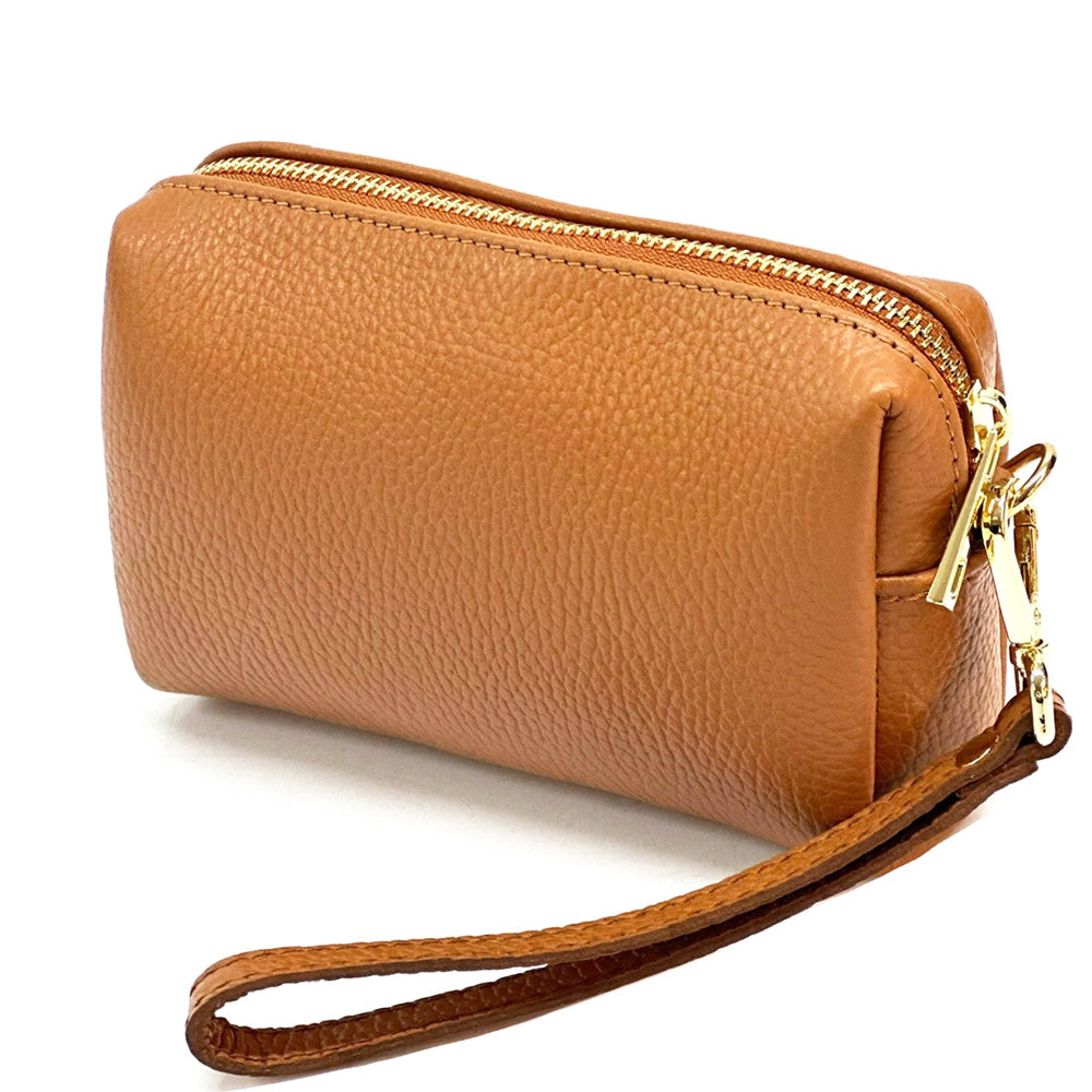 Isadora Italian Leather Wristlet – Elegant Everyday Wrist Bag for Women