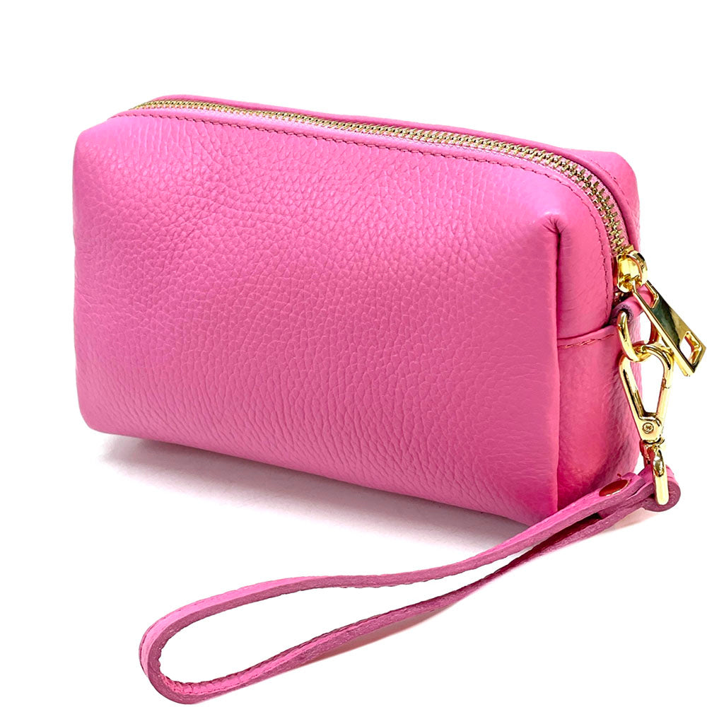 Isadora Italian Leather Wristlet – Elegant Everyday Wrist Bag for Women