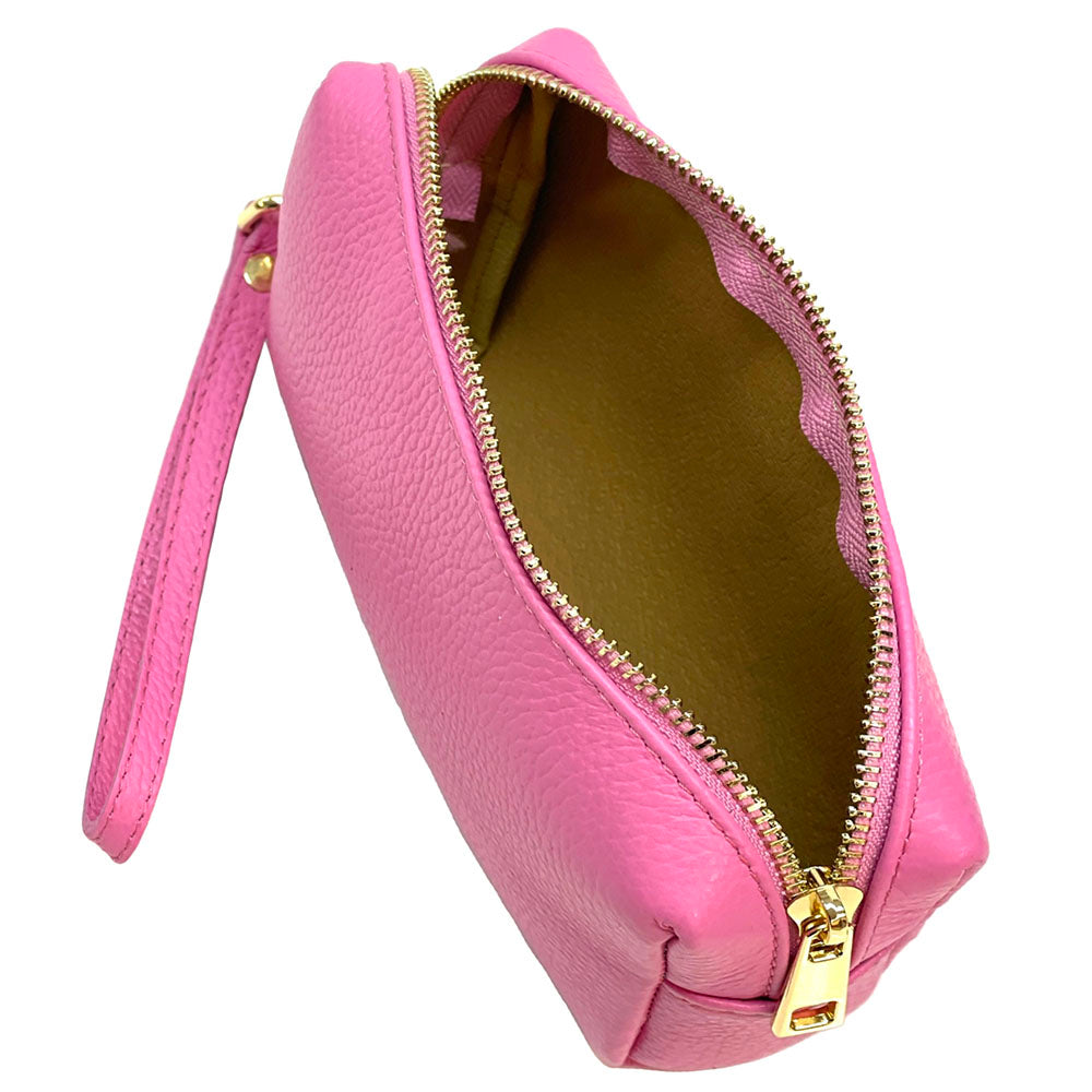 Isadora Italian Leather Wristlet – Elegant Everyday Wrist Bag for Women