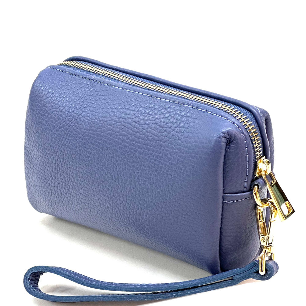 Isadora Italian Leather Wristlet – Elegant Everyday Wrist Bag for Women