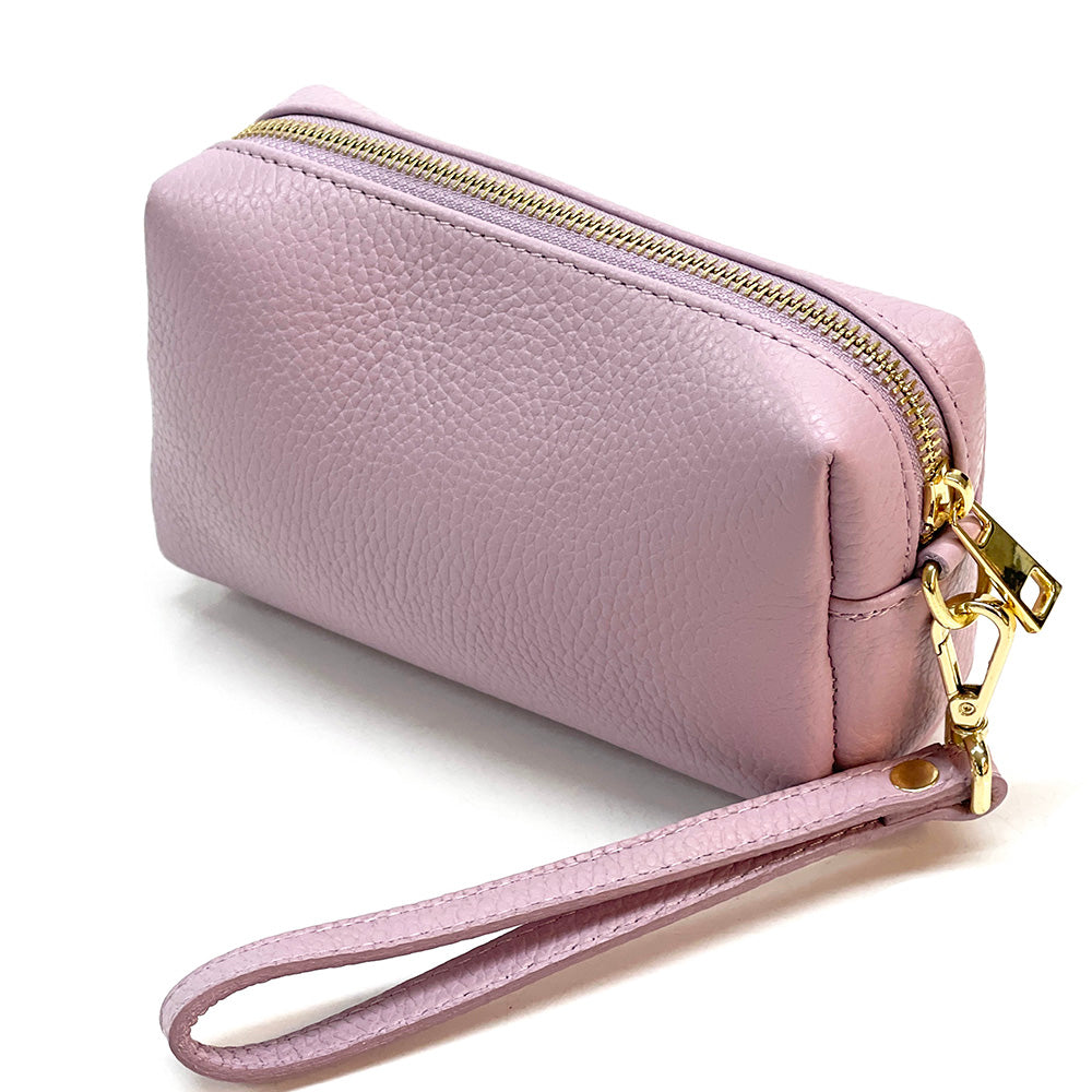 Isadora Italian Leather Wristlet – Elegant Everyday Wrist Bag for Women