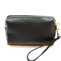 Isadora Italian Leather Wristlet – Elegant Everyday Wrist Bag for Women