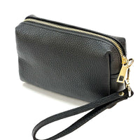 Isadora Italian Leather Wristlet – Elegant Everyday Wrist Bag for Women