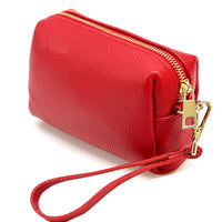 Isadora Italian Leather Wristlet – Elegant Everyday Wrist Bag for Women