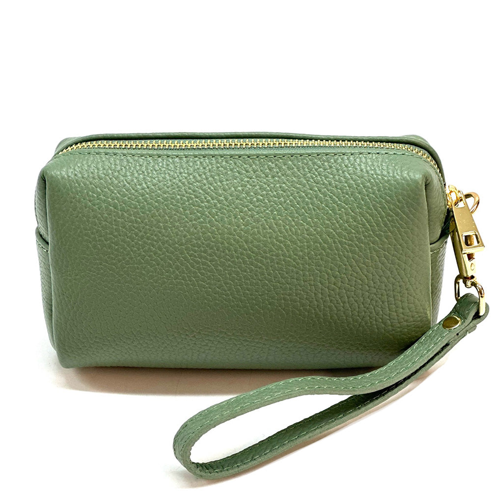 Isadora Italian Leather Wristlet – Elegant Everyday Wrist Bag for Women