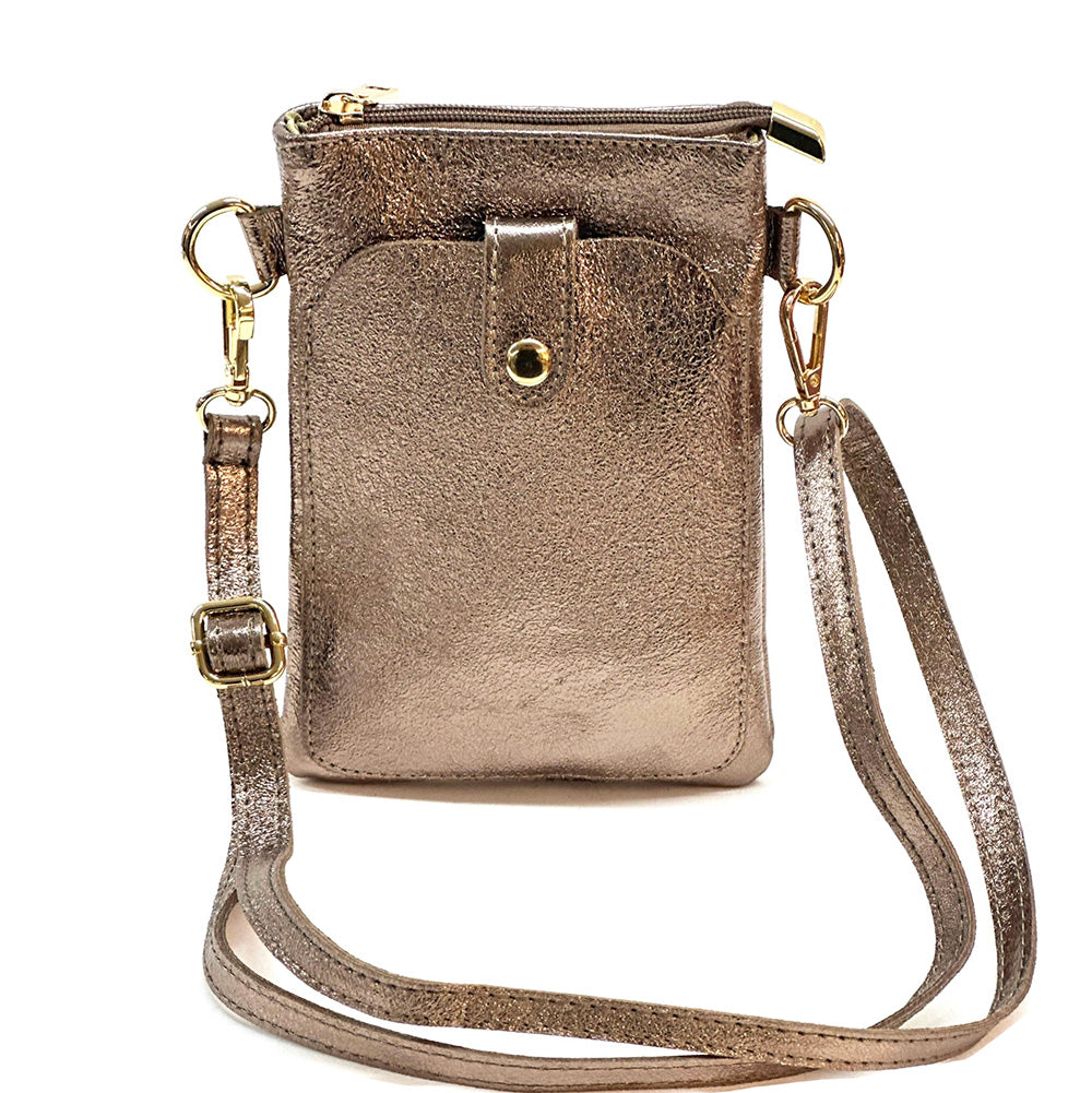 Eterna Italian Leather Crossbody Bag – Elegant Compact Crossbody for Women