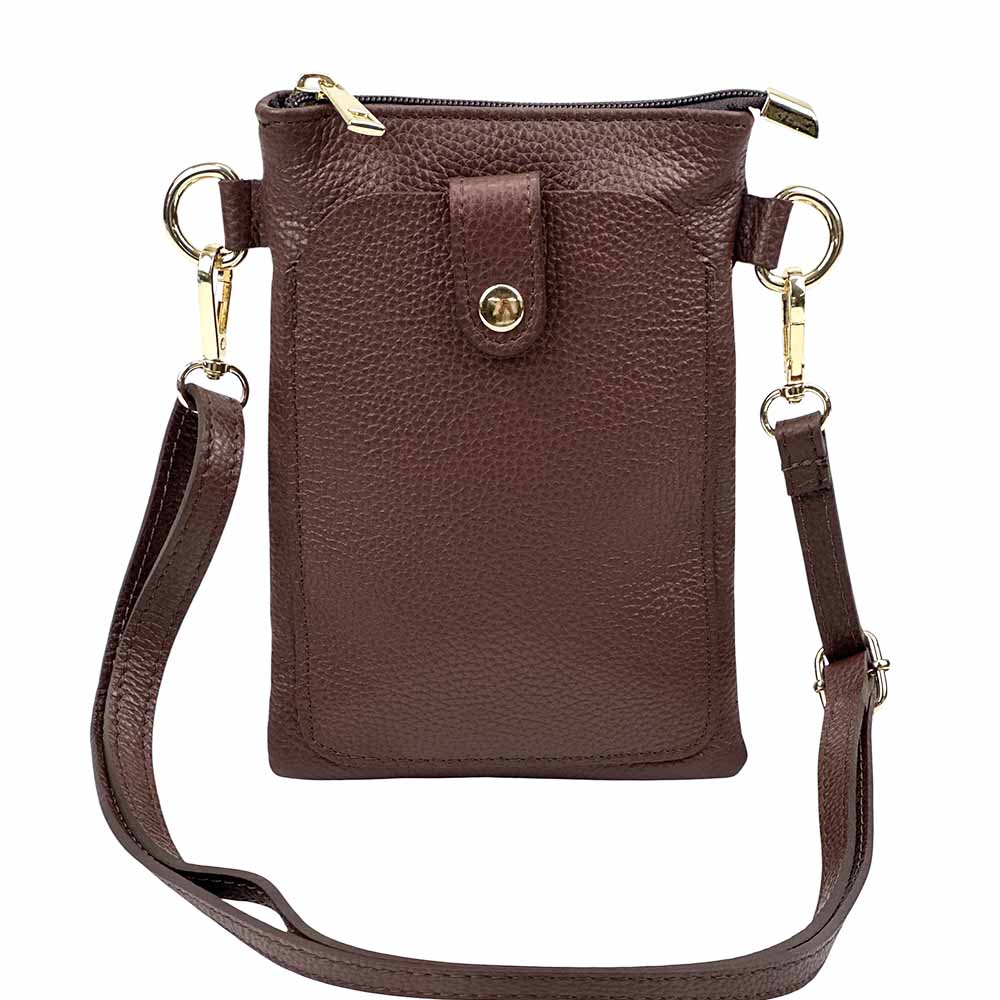 Eterna Italian Leather Crossbody Bag – Elegant Compact Crossbody for Women