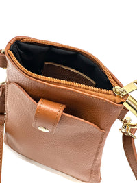 Eterna Italian Leather Crossbody Bag – Elegant Compact Crossbody for Women