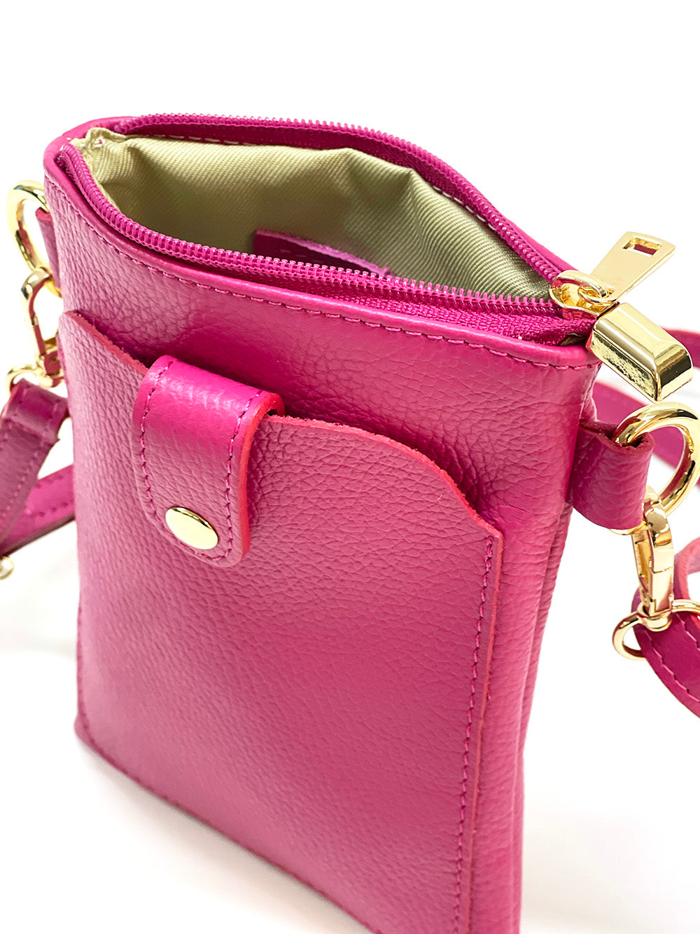 Eterna Italian Leather Crossbody Bag – Elegant Compact Crossbody for Women