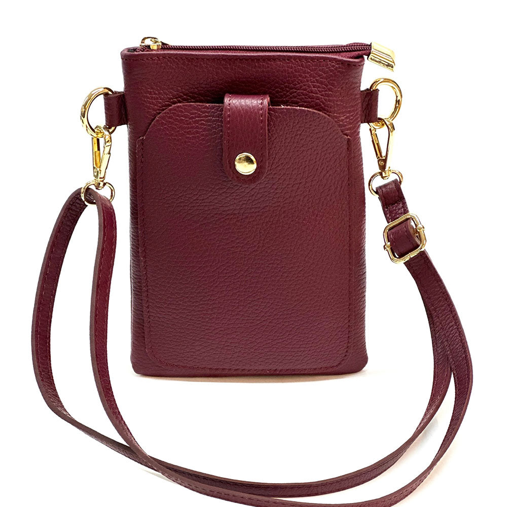 Eterna Italian Leather Crossbody Bag – Elegant Compact Crossbody for Women