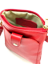 Eterna Italian Leather Crossbody Bag – Elegant Compact Crossbody for Women