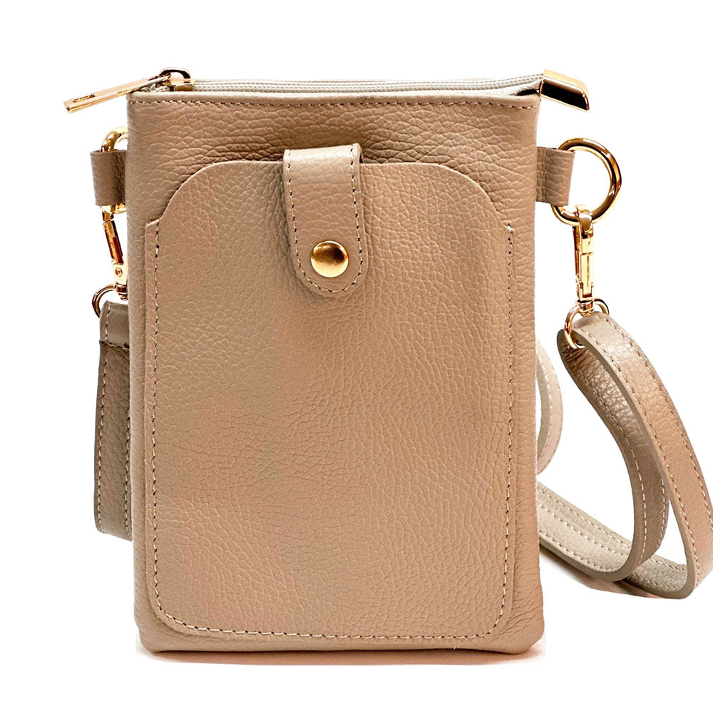 Eterna Italian Leather Crossbody Bag – Elegant Compact Crossbody for Women