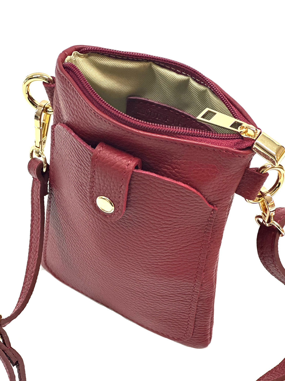 Eterna Italian Leather Crossbody Bag – Elegant Compact Crossbody for Women