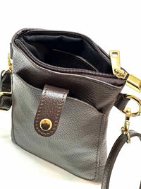 Eterna Italian Leather Crossbody Bag – Elegant Compact Crossbody for Women