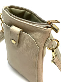 Eterna Italian Leather Crossbody Bag – Elegant Compact Crossbody for Women