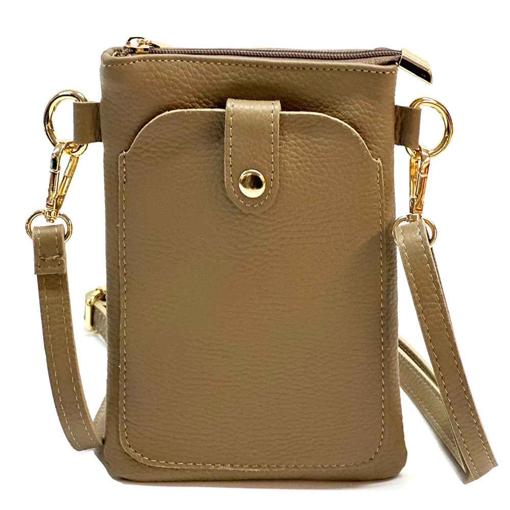 Eterna Italian Leather Crossbody Bag – Elegant Compact Crossbody for Women