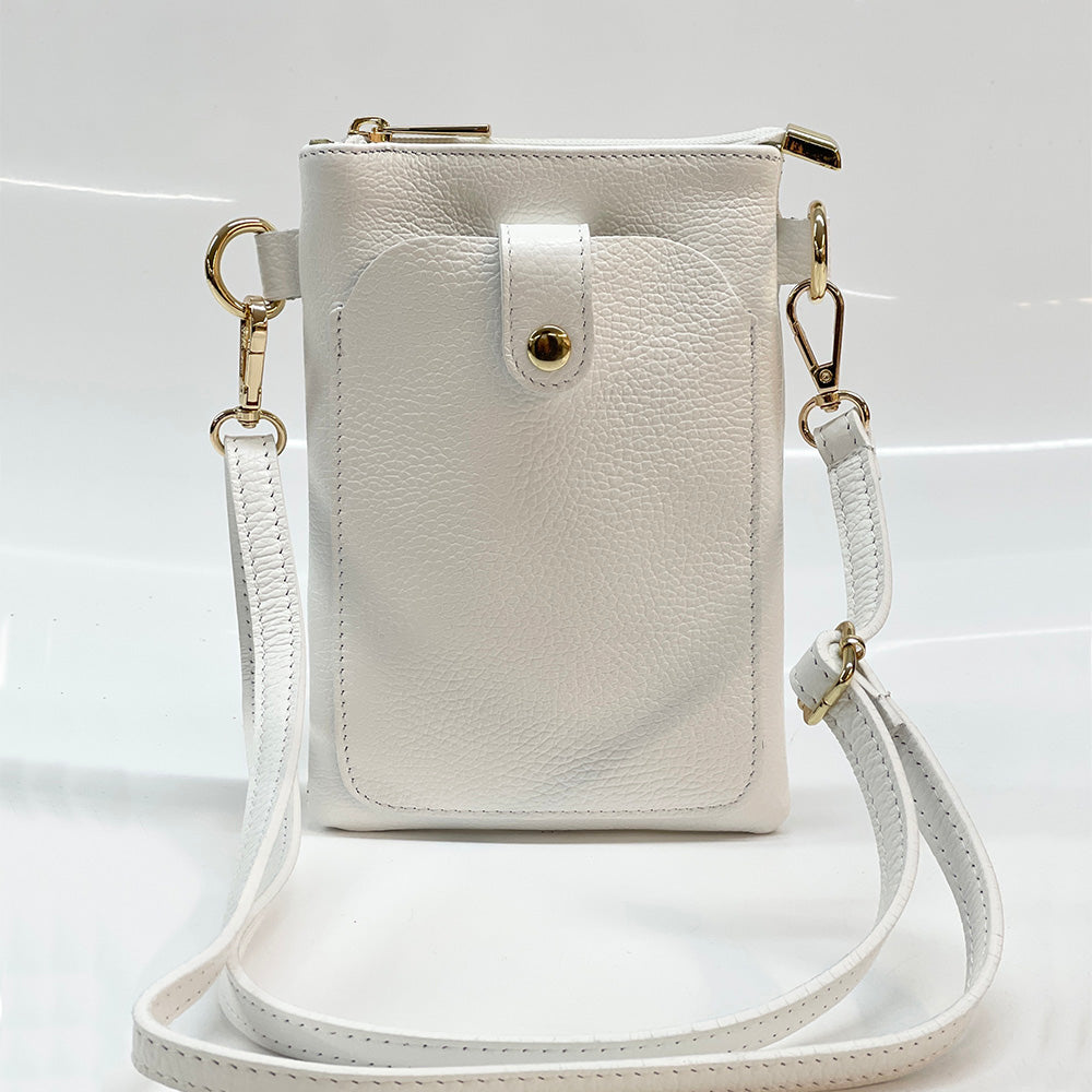 Eterna Italian Leather Crossbody Bag – Elegant Compact Crossbody for Women