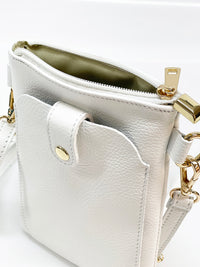 Eterna Italian Leather Crossbody Bag – Elegant Compact Crossbody for Women