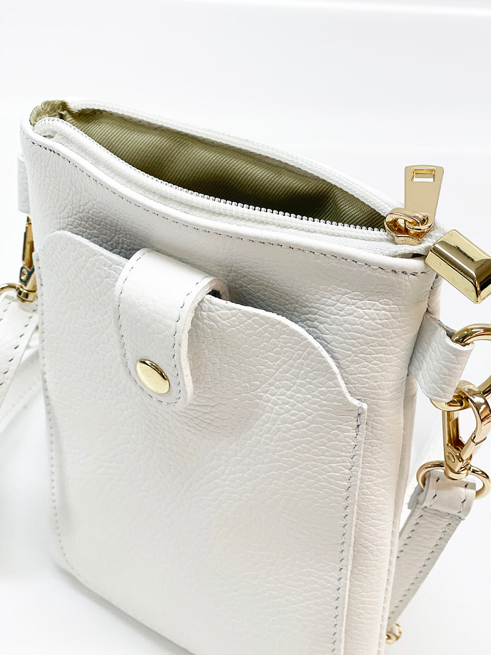 Eterna Italian Leather Crossbody Bag – Elegant Compact Crossbody for Women