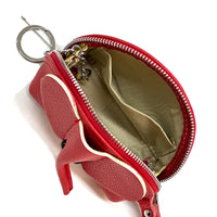 Mini Italian Leather Elephant Pouch – Playful Leather Coin & Key Pouch