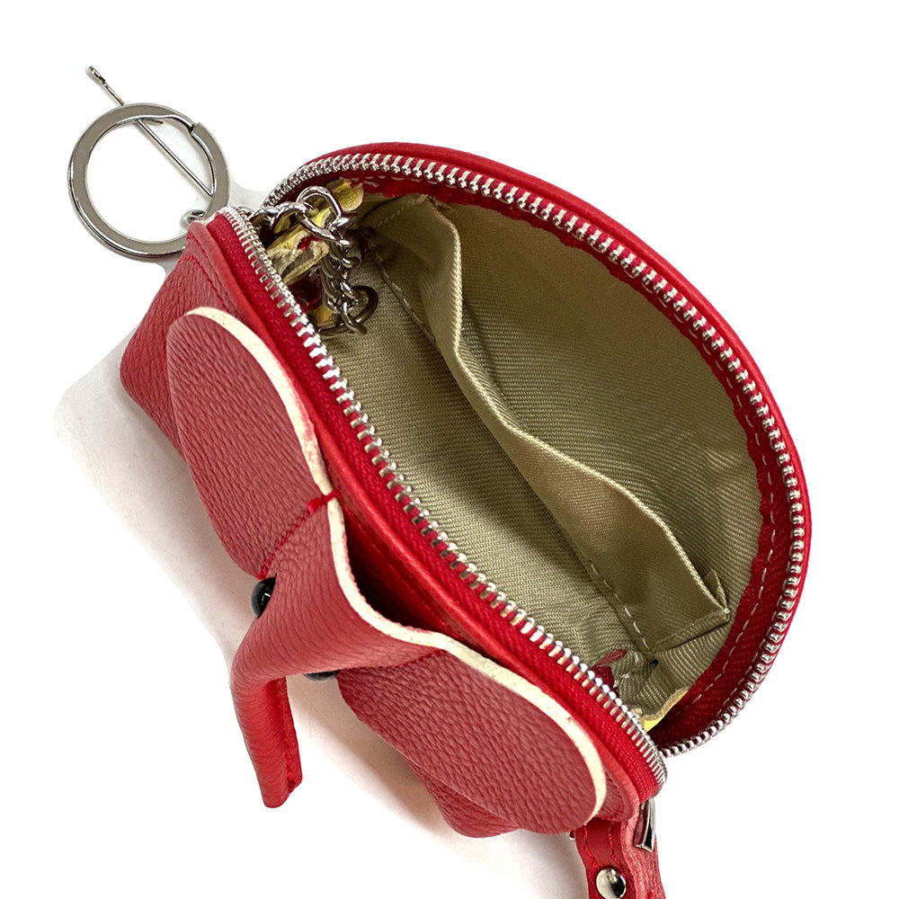 Mini Italian Leather Elephant Pouch – Playful Leather Coin & Key Pouch