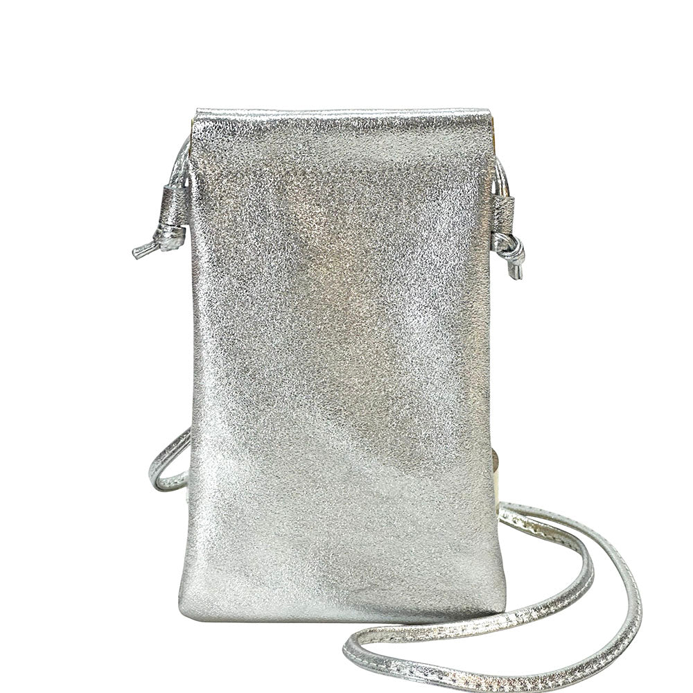 Perla Cow Leather Phone Crossbody Bag