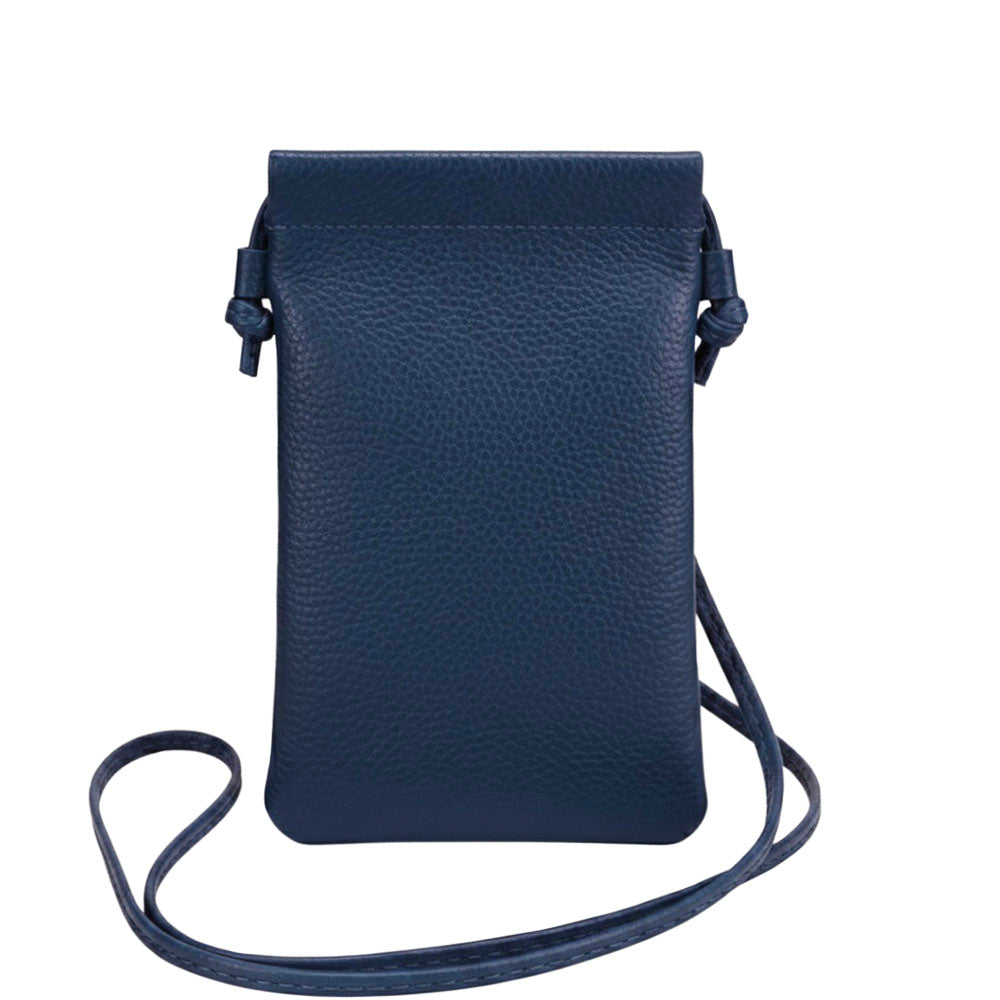 Perla Cow Leather Phone Crossbody Bag