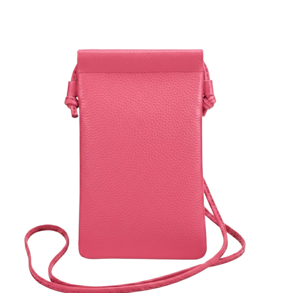 Perla Cow Leather Phone Crossbody Bag