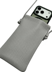 Perla Cow Leather Phone Crossbody Bag