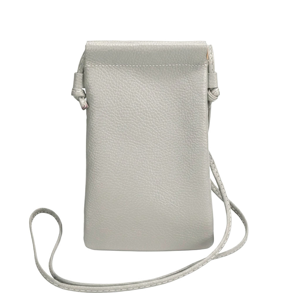Perla Cow Leather Phone Crossbody Bag
