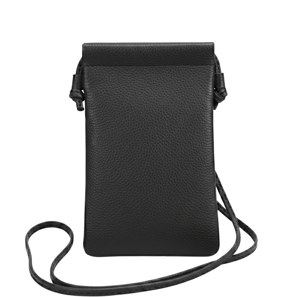 Perla Cow Leather Phone Crossbody Bag