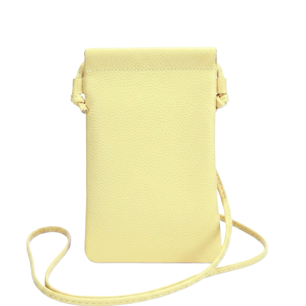 Perla Cow Leather Phone Crossbody Bag