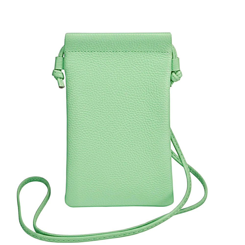 Perla Cow Leather Phone Crossbody Bag