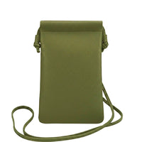 Perla Cow Leather Phone Crossbody Bag