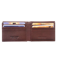 Mini wallet in calf-skin soft leather with out coin pocket for man-7