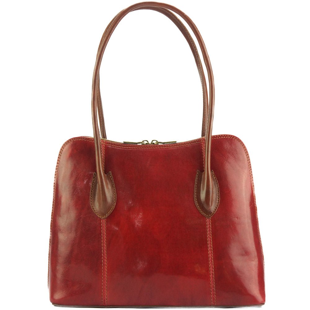 Claudia V leather shoulder bag-4