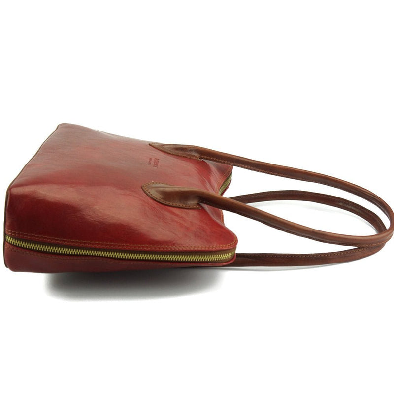 Claudia V leather shoulder bag-6