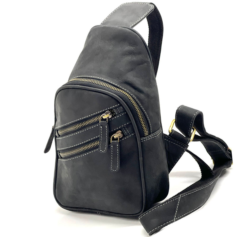 Harvey Italian Leather Sling Bag – Men’s Crossbody (Handmade in Florence)
