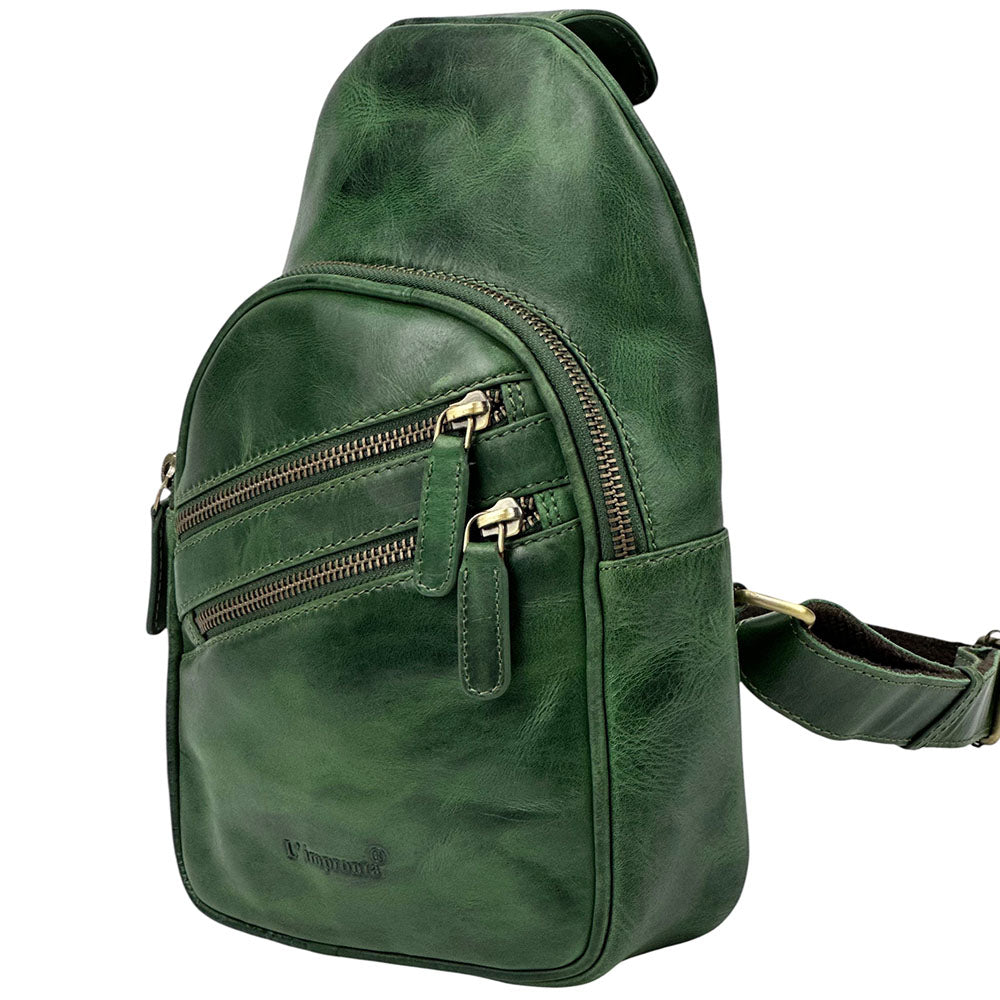 Harvey Italian Leather Sling Bag – Men’s Crossbody (Handmade in Florence)